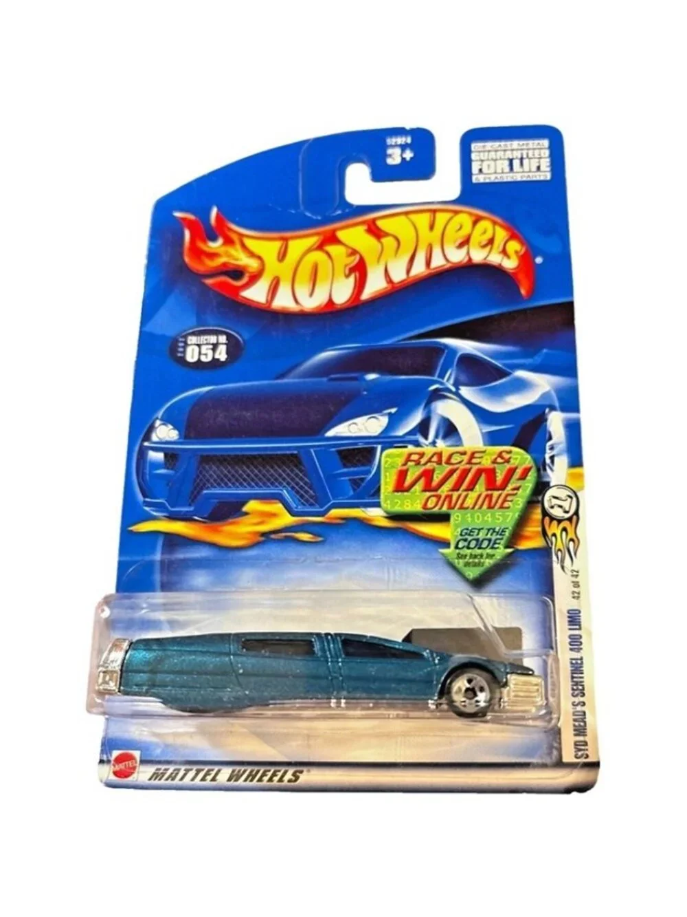 Vintage Die Cast Hot Wheels #054 Blue Metallic SYD Meads Sentinel 400 Limo